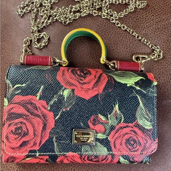 Dolce & Gabbana Handbags - Dolce Gabbana Sicily Rose WOC
